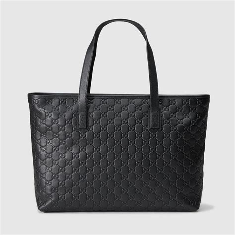 Gucci tote black leather